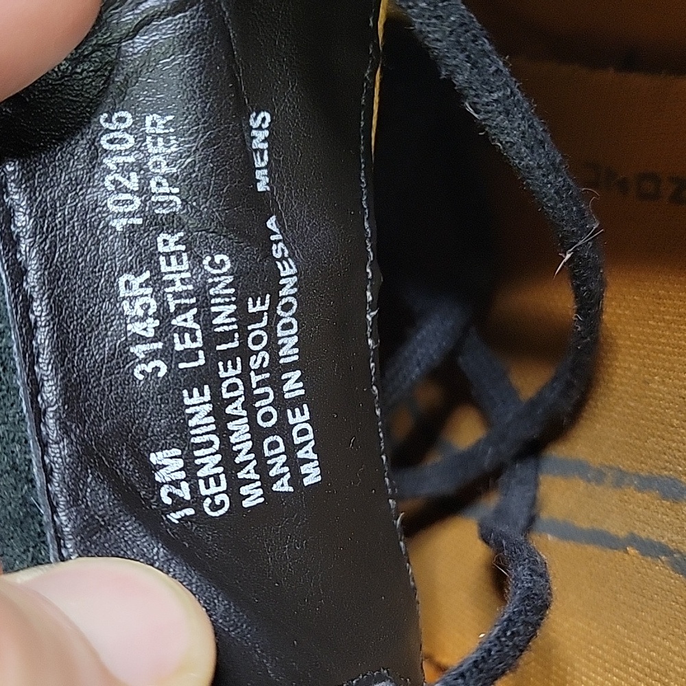 Timberland Black Leather lace Up Oxford Shoes Mens Size 12 - Picture 12 of 14